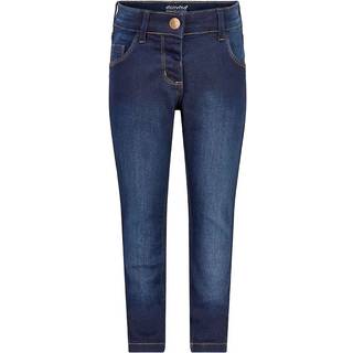 Minymo Pige Jeans i økologisk bomuld - Dark Blue Denim - 116