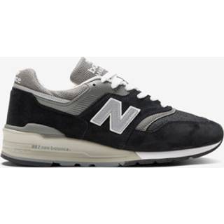 New Balance Unisex Made in USA 997 Core i Sort Suede/Mesh, Størrelse 46.5