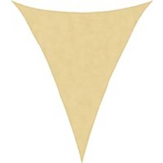 Solsejl 4X4X5,8 M 100 % Polyesterstof Sandfarvet - 5 x 6 x 6 m
