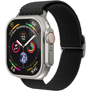 Vonmählen Apple Watch (38/40/SE/41/42mm) Woven Loop Nylon Urrem - Black