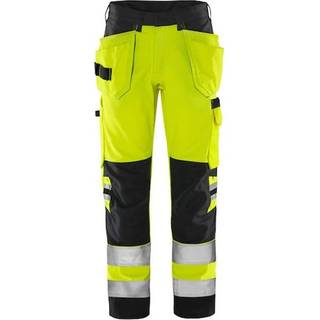 Fristads 131981 HiVis Green Håndværkerbuks kl.2 2641 GPLU Hi-Vis Gul/Sort D84