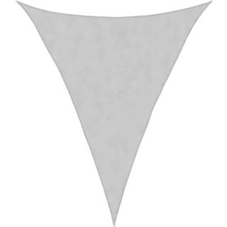 solsejl 5x6x6 m 100 % polyesterstof lysegrå