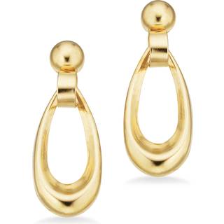 Scrouples ovale øreringe i 8 kt guld