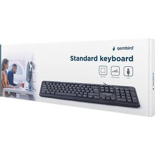 Gembird KB-U-103 - keyboard - Russian - black - Tastatur - Russisk - Sort