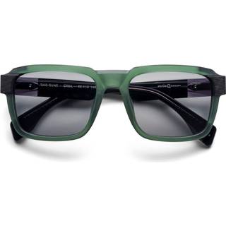 Etnia Barcelona Two Guns Polarized GRBK 55 Solbriller Mænd Grøn - Green Black Laminate - 55mm