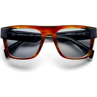 Etnia Barcelona Sunset Hills Polarized HVBL 54 Solbriller Mænd Tortoiseshell - Dark Brown Tortoise Blue Laminate - 54mm