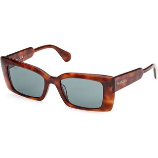 MAX&Co Kvinde MO0117 53N Solbriller Acetat Havana Grøn Cat Eye Normal