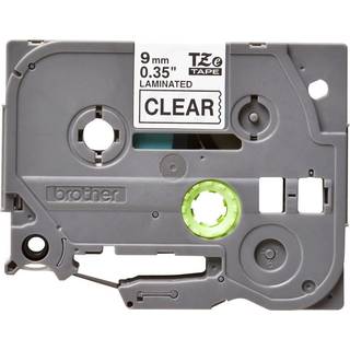 Brother TZE tape 9mm sort/klar