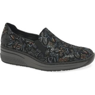 Rieker Womens Green Wedge Slip-On ShoesEU 38 (UK 5)