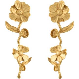 Vincent - Wildflower Unfurl øreringe i forgyldt sølv
