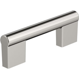 Amerock Versa 3 tommer (76 mm) Center-til-centre poleret nikkelkabinettræk BP55530PN