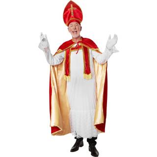 St. Nikolaus kostume i klassiske farver - XXL