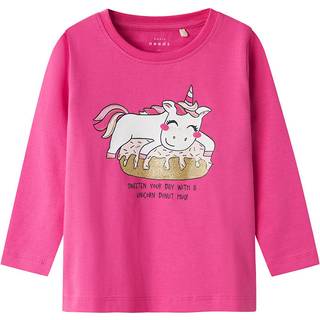 NAME IT Langærmet Bluse Veen Raspberry Rose