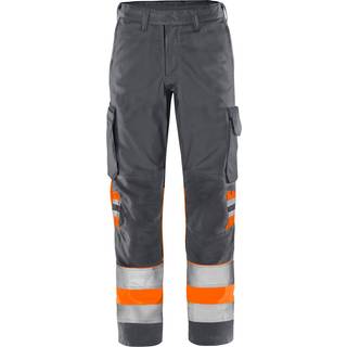 Fristads 2668 GPLU Håndværkerbukser Bemærk, orange/grå Hi-Vis, Orange/Grå