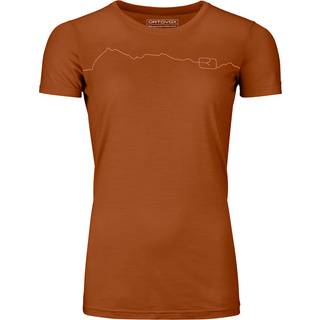 Ortovox Women's 150 Cool Mountain Merino-shirt Damer størrelse M farve bristle brown