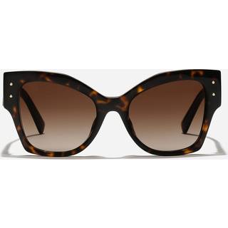 Dolce & Gabbana DG4478F Asian Fit 502/13 53 Solbriller Kvinder Tortoiseshell - Dark Tortoise - 53mm