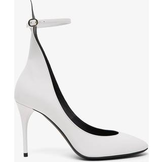AlaÃ¯a DÃ©colletÃ© 90 patent leather pumps - white - EU 41