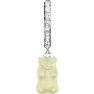 Thomas Sabo Creolen - Einzel-Creole mit weißem Goldbären - CR726-052-14 - weiß