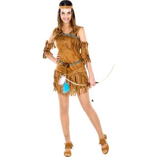 Indianerpigen Cheyenne kostume - L