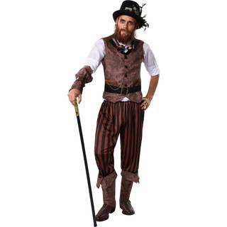 Steampunk Eventyrer kostume mand - S