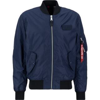 ALPHA INDUSTRIES Herren Jacke blau unifarben
