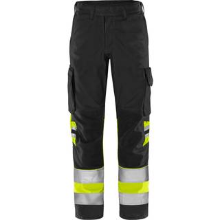 Fristads 2668 GPLU Håndværkerbukser Bemærk, gul/sort Hi-Vis, gul/sort