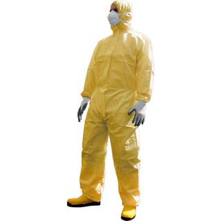 BizTex Mikroporøs 3/4/5/6 engangsdragt, Gul, (Størrelse: XX-Large)
