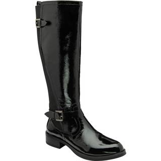 Ravel Ravel Dark Black Leather Knee-High Boots