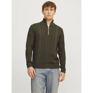 Jack & Jones Craig Knit Half Zip Canteen