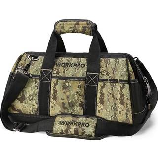 WorkPro 16-tommer bredt mundv?rkt?jsposev?rkt?jsposer til m?nd med justerbar skulderstrap vandt?t Oxford-stof og robust buttom