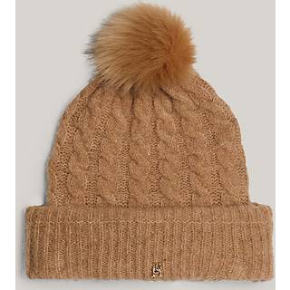 Cable Knit Beanie With Alpaca
