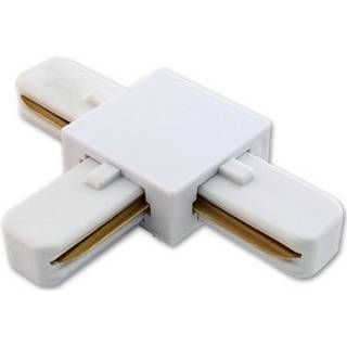 Outlet: 1 Faset Track 230V, T-Connector Hvid