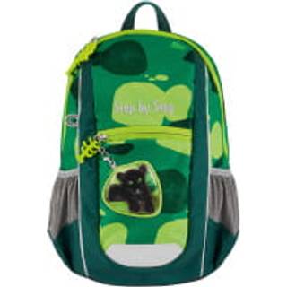 Kindergartenrucksack Maxi Pony Lotta Little Wild Cat Chiko Grau, Grün