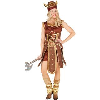 Vikingekvinde kostume - M