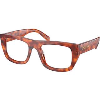 Prada Kvinde PR A17V 18R1O1 Optiske stel Acetat Brun Transparent Firkantet Normal