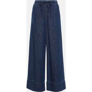 Valentino High-rise chambray wide-leg jeans - blue - L