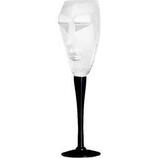 Kubisk champagneglas klart, 25 cl - Målerås