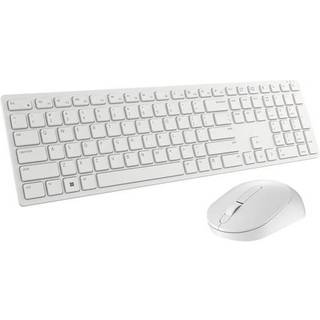 Dell Pro Wireless Keyboard & Mouse (US International Layout) - Tastatur & Mus sæt - Universal - Hvid