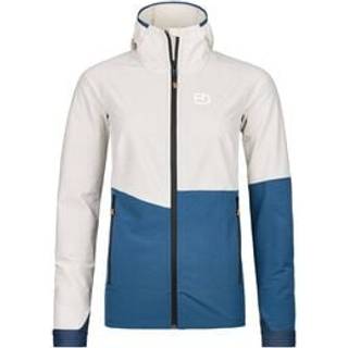 Ortovox Women's Punta Berrino Hooded Jacket Softshelljakke Damer størrelse XS farve hvid/blå