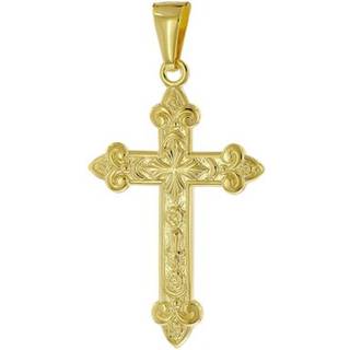 trendor 51997 Kreuz-Anhänger Gold 333 (8 Karat) 35 x 24 mm