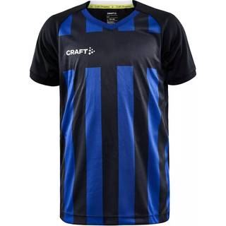 Craft 1910177 progress 2.0 stripe jersey jr Børn Black/Club Cobolt 158/164