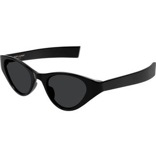 SAINT LAURENT Kvinde SL M144 001 Solbriller Acetat Sort Sort Cat Eye