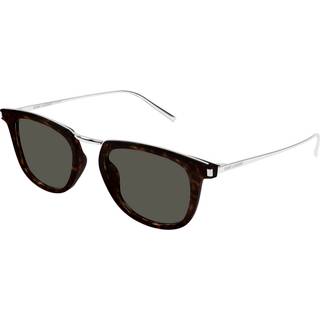 SAINT LAURENT Unisex SL 753 002 Solbriller Acetat Havana Grå Rund