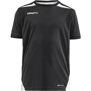 Craft 1908230 pro control impact ss tee jr Børn / Sports T-shirt / T-shirt BLACK-WHITE 134/140