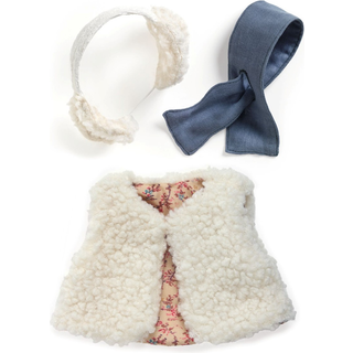 Pomea dukketøj - Vest & ørevarmere