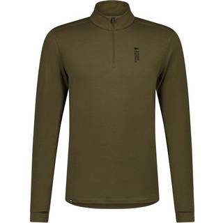 Mons Royale Men's Cascade Merino Flex 200 1/4 Zip Dark Olive, S