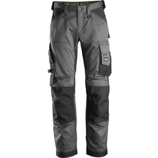 Snickers 6351 allroundwork, stretch arbejdsbukser med loose fit koksgrå/sort 242