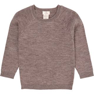 Copenhagen Colors Merino Classic Rib Blouse  Natural Melange 104cm  Beige  104 cm  Unisex
