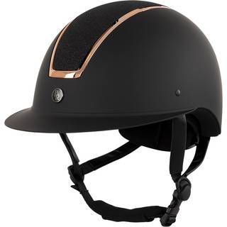 BR Omega painted Glitter Ridehjelm - 55-57 / Black/Rosegold