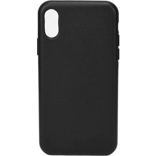 iPhone XS Max Læder cover - Sort